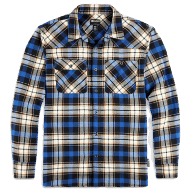 Outdoor Research Herren Feedback Flanellhemd Classic Blue Kariert