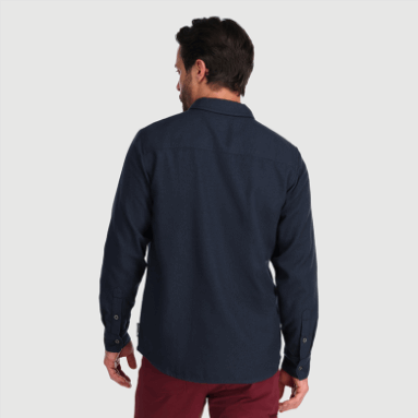 Outdoor Research Herren-Feedback-Flanellhemd Marineblau