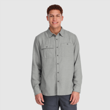 Outdoor Research Herren-Feedback-Flanellhemd Pewter