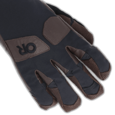 Outdoor Research Extravertierte Herrenhandschuhe Schwarz/chocolate Natur