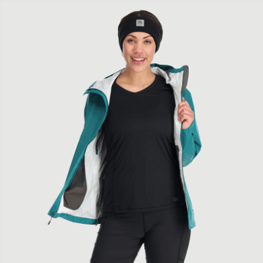 Outdoor Research Damen Apollo Regenjacke Deep Lake