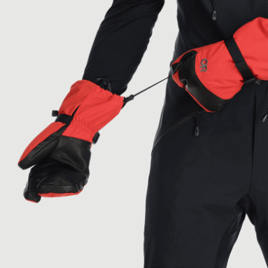 Outdoor Research Herren Highcamp 3-Finger-Handschuh Cranberry