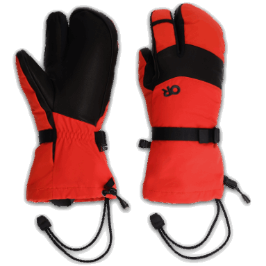 Outdoor Research Herren Highcamp 3-Finger-Handschuh Cranberry