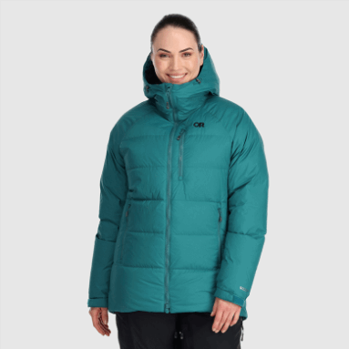 Outdoor Research Damen Super Alpine Daunenparka Schwarz
