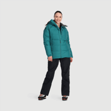Outdoor Research Damen Super Alpine Daunenparka Schwarz