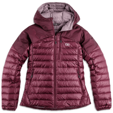 Outdoor Research Damen Helium Daunen Hoodie Kalamata