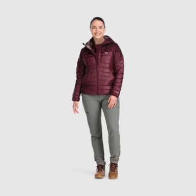 Outdoor Research Damen Helium Daunen Hoodie Kalamata
