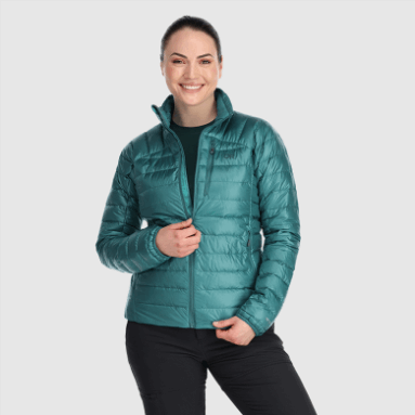 Outdoor Research Damen Helium Daunenjacke Deep Lake