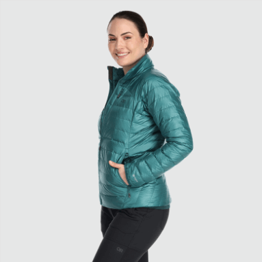 Outdoor Research Damen Helium Daunenjacke Deep Lake