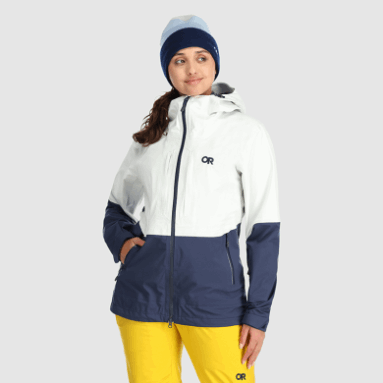 Outdoor Research Damenjacke Carbid Snow/Marineblau