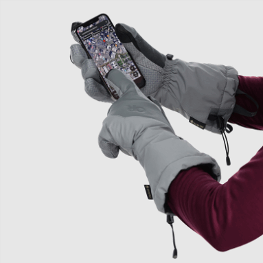 Outdoor Research Damen Super Couloir Gore-tex® Sensor Handschuhe Light Pewter