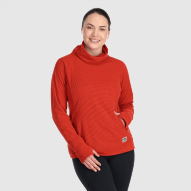 Outdoor Research Damen-Trail-Mix-Cowl-Pullover Cranberry