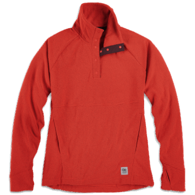 Outdoor Research Damen Trail Mix Snap Pullover Cranberry