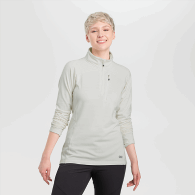 Outdoor Research Vigour Quarter Zip Snow Für Damen