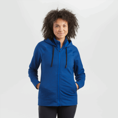 Outdoor Research Emersion Fleece Hoodie Für Damen Classic Blue Heather