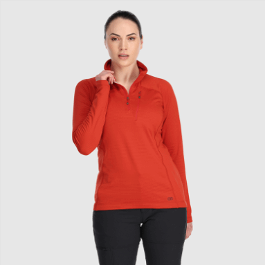 Outdoor Research Vigor Halbreißverschluss Plus Cranberry Für Damen