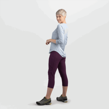 Outdoor Research Damen Argon L/S T-Shirt Titanium