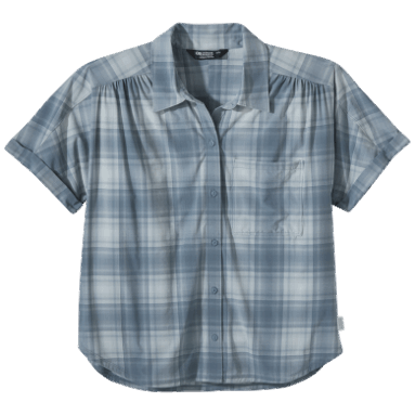 Outdoor Research Astroman S/s Sun Shirt Nimbus Kariert Für Damen