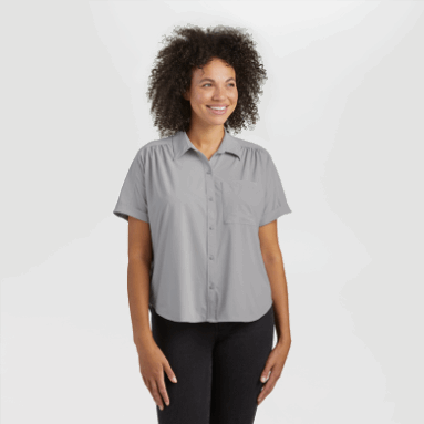 Outdoor Research Astroman S/s Sonnenshirt Für Damen Pebble