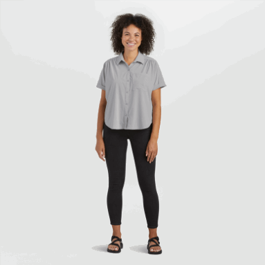 Outdoor Research Astroman S/s Sonnenshirt Für Damen Pebble