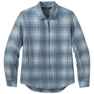 Outdoor Research Astroman L/s Sonnenshirt Nimbus Kariert Damen