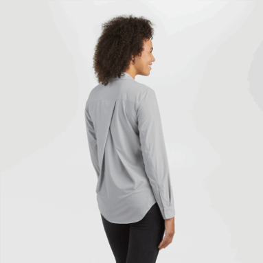 Outdoor Research Astroman L/s Sonnenshirt Damen Pebble