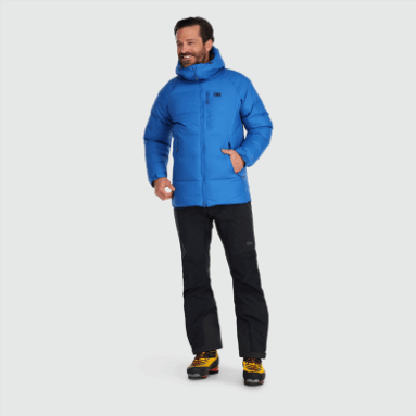 Outdoor Research Herren Super Alpine Daunenparka Classic Blue
