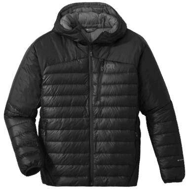 Outdoor Research Herren Helium Daunen Hoodie Schwarz
