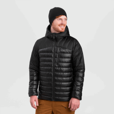 Outdoor Research Herren Helium Daunen Hoodie Schwarz