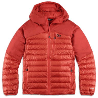 Outdoor Research Herren Helium Daunen Hoodie Cranberry