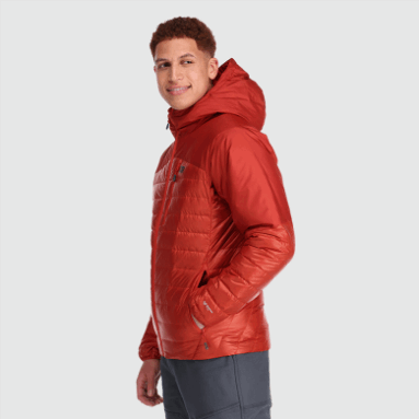 Outdoor Research Herren Helium Daunen Hoodie Cranberry