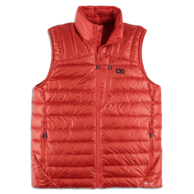 Outdoor Research Herren Helium Daunenweste Cranberry