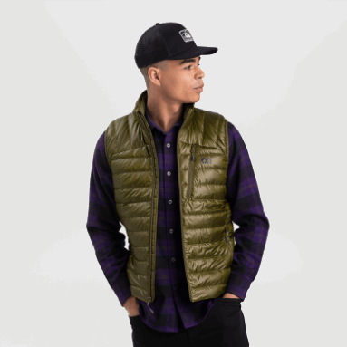 Outdoor Research Herren Helium Daunenweste Loden