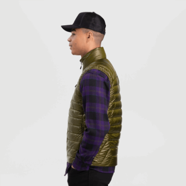 Outdoor Research Herren Helium Daunenweste Loden