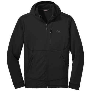 Outdoor Research Herren Vigour Hoodie Mit Durchgehendem Reißverschluss Schwarz