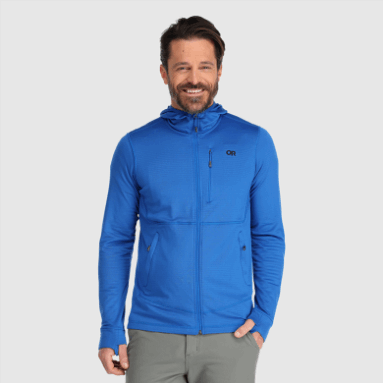 Outdoor Research Vigor Hoodie Mit Durchgehendem Reißverschluss Für Herren In Klassischem Blau