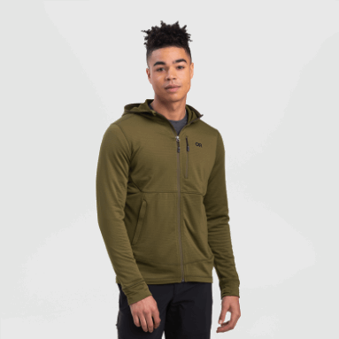 Outdoor Research Herren-Vigour-Hoodie Mit Durchgehendem Reißverschluss Aus Loden