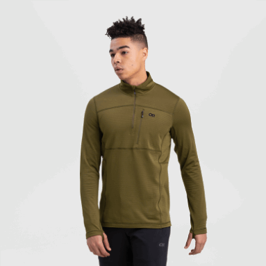Outdoor Research Vigour Quarter Zip Loden Für Herren