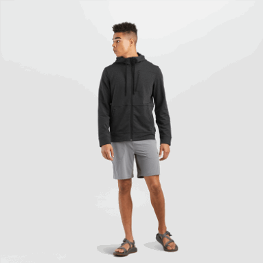 Outdoor Research Emersion Fleece-Hoodie Für Herren Schwarz Meliert