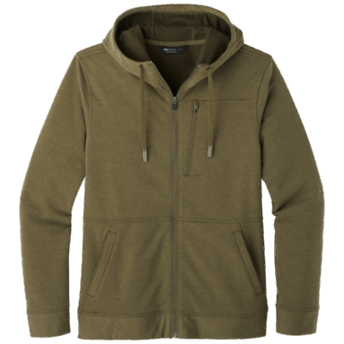 Outdoor Research Herren Emersion Fleece Hoodie Loden Meliert