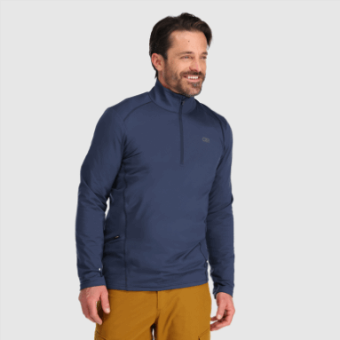 Outdoor Research Bariton-Viertelreißverschluss Für Herren Marineblau