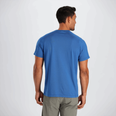 Outdoor Research Argon Kurzarm-T-Shirt Für Herren In Klassischem Blau