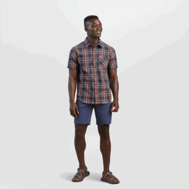 Outdoor Research Herren-Kurzarmshirt Seapine Marineblau