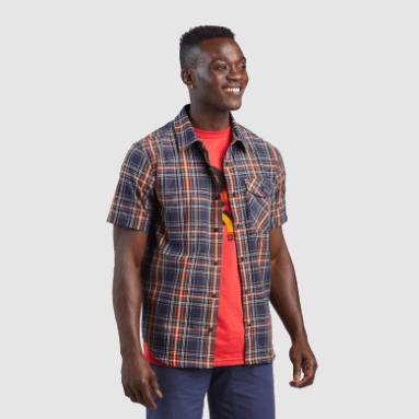 Outdoor Research Herren-Kurzarmshirt Seapine Marineblau