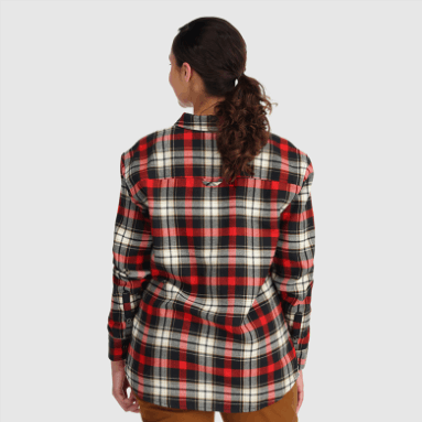Outdoor Research Damen-Feedback-Flanellhemd Cranberry-Plaid