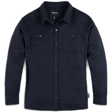 Outdoor Research Damen-Feedback-Flanellhemd Marineblau