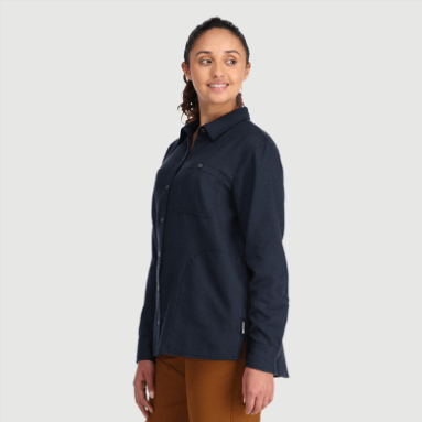 Outdoor Research Damen-Feedback-Flanellhemd Marineblau