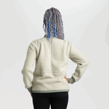 Outdoor Research Damen Juneau Sherpa-Fleecejacke Fog