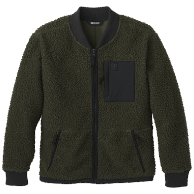 Outdoor Research Damen Juneau Sherpa Fleecejacke Loden