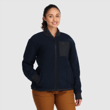 Outdoor Research Juneau Sherpa-fleecejacke Damen Marineblau